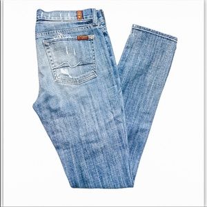 7 For All Mankind Roxanne Distressed Jeans Size 29